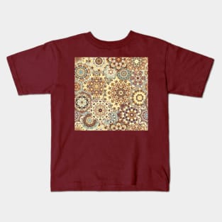 Seamless pattern with floral mandala Kids T-Shirt